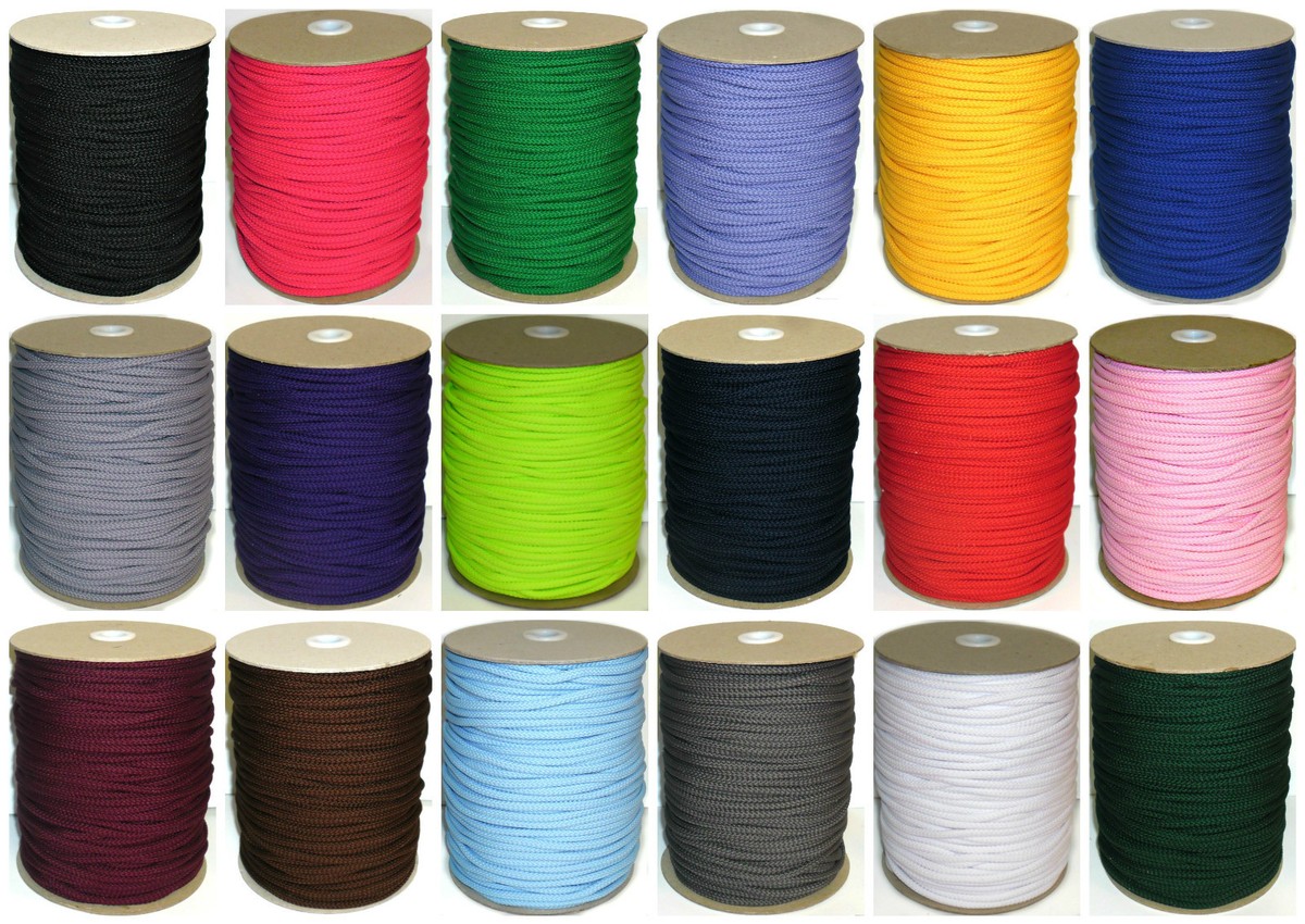 6MM Alta Calidad Cojín Tubería Cuerda, Elegir Color Y Longitud, Arte 991/2