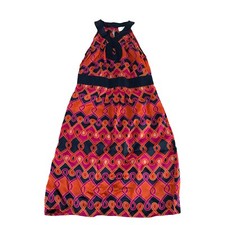 LOFT 00P 00 Petites Dress Orange Pink Knee Length