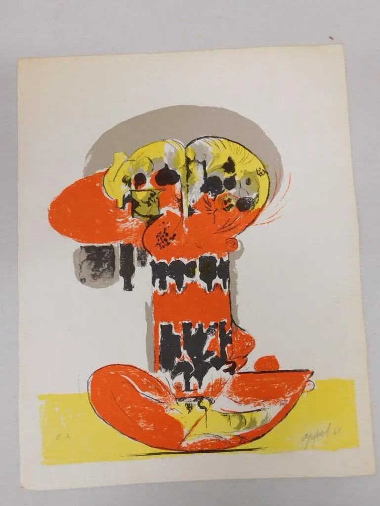 Karel Appel Original 1965 Lithograph Signed Artists Proof | eBay