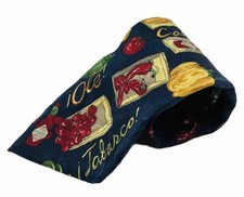 Tabasco 100% Silk Necktie Tie Made in USA Ole Caliente Food Peppers