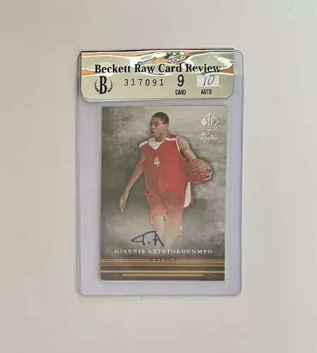 GIANNIS 2013 SP Authentic CANVAS COLLECTION AUTO RC BGS 9 AUTO 10 Raw Review. 