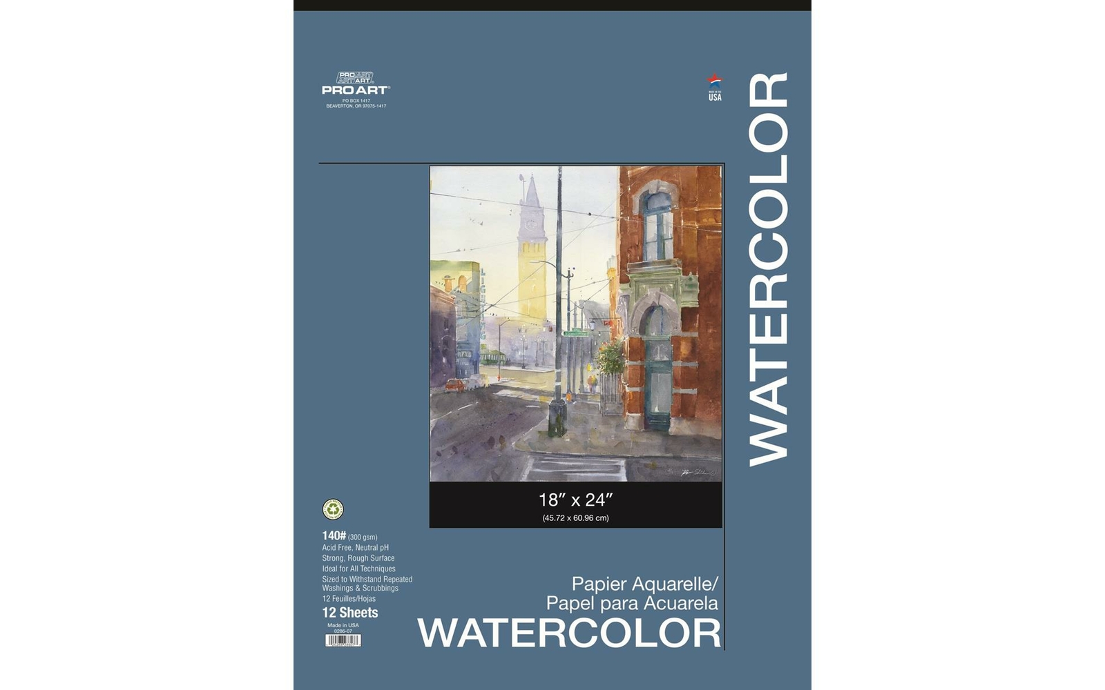 Pro Art Watercolor Pad 18X24 Af 140Lb 12Pc Taped For Sale Online | Ebay