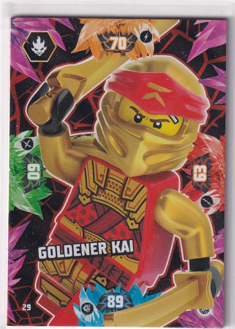 Lego Ninjago Serie 8 TCG Karte Nr. 29 Goldener Kai | eBay