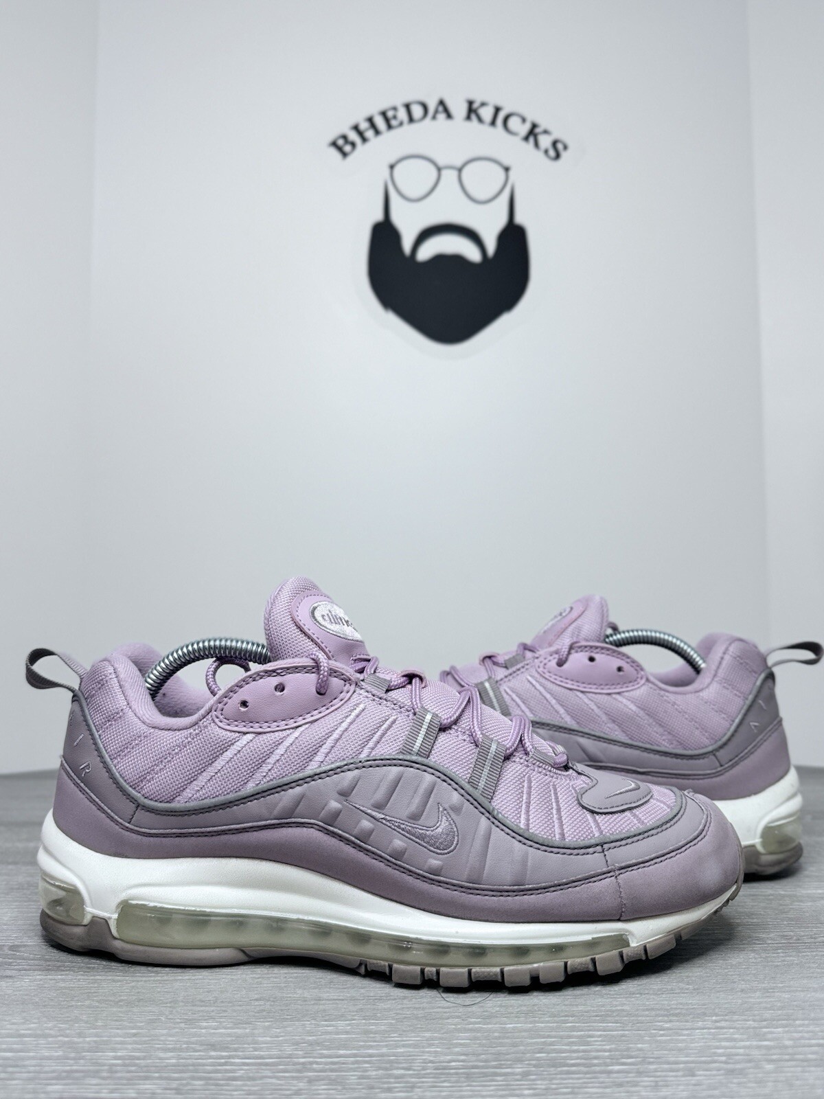 Size Nike Air Max 98 Men's Running Shoes Pumice Plum Chalk
