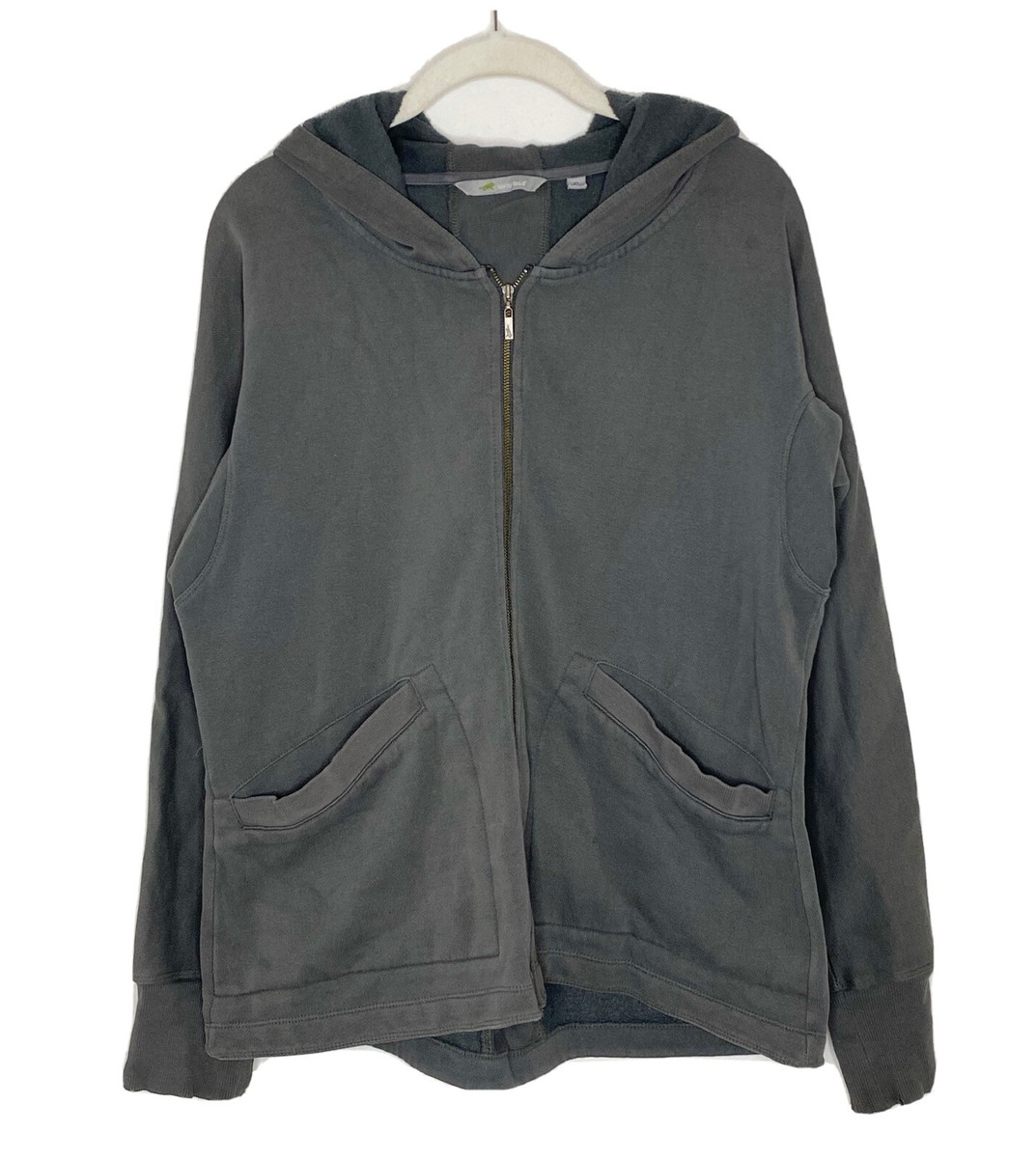 Horny Toad Gray Full Zip Hoodie Sweatshirt Jacket Fleece Lined