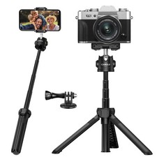 CAMOLO 7.2inch Phone Tripod Stand Ball Head for Selfie Stick Camera Extend Pan R