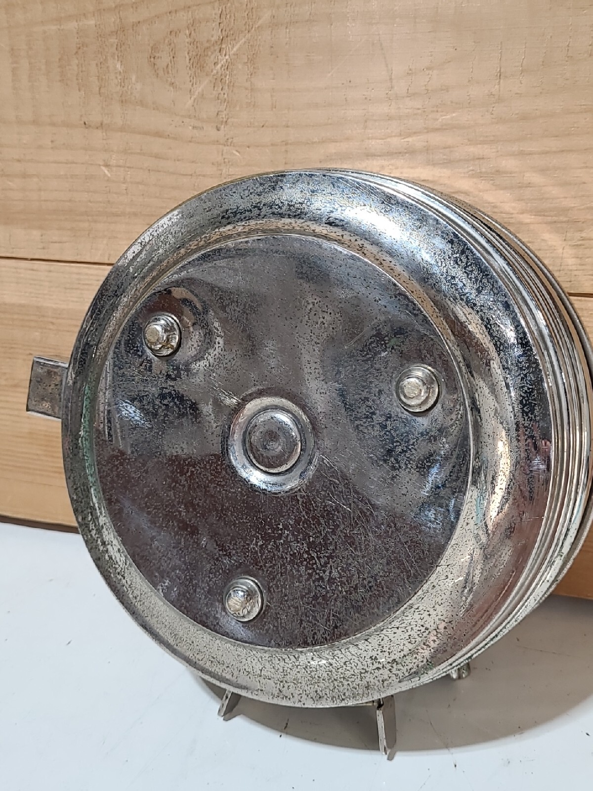 Antique Vintage Pigeon Racing Clock Untested Dovetail Jointed Oak Case