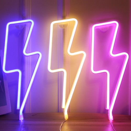 LED-Blitzlicht Neonlichter USB Batteriebetriebene hängende Nachtlampe DE - Photo 3/18