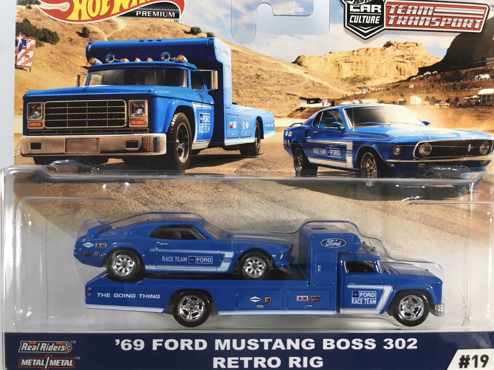 HOT WHEELS ‘69 FORD MUSTANG BOSS 302 RETRO RIG