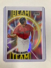2022 Stadium Club Chrome Rafael Devers Beam Team card #BT-18 Boston Red Sox