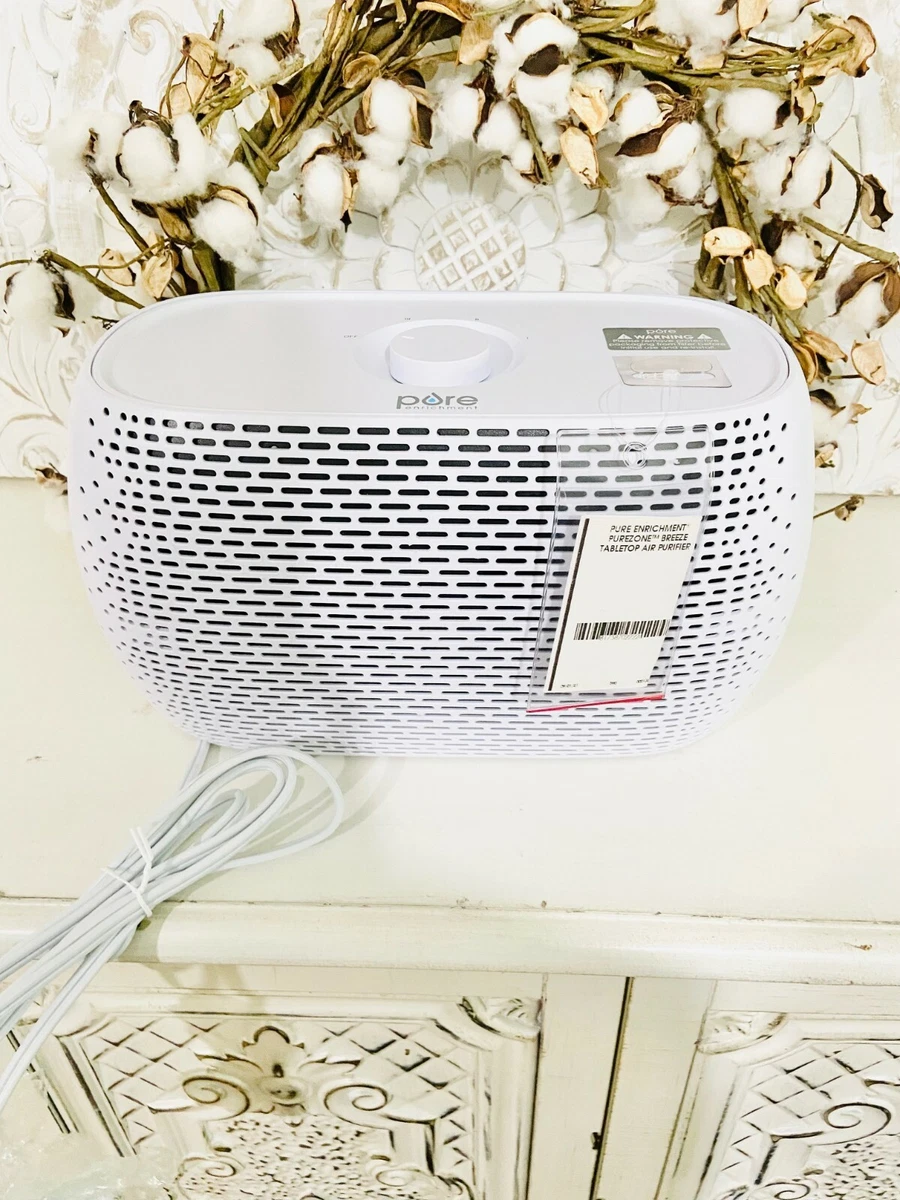 Pure Enrichment PureZone Breeze Tabletop Air Purifier in White eBay