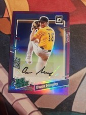 2023 Donruss Optic SP Purple Owen Murphy Rated Prospect Auto #/99 Atlanta Braves