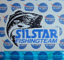 ADESIVO STICKER VINTAGE AUFKLEBER AUTOCOLLANT SILSTAR FISHING TEAM