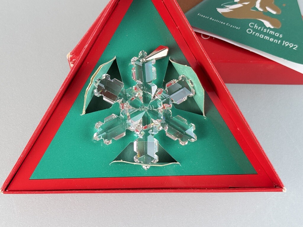 Swarovski 1992 Christmas Star 6cm Original Box Certificate