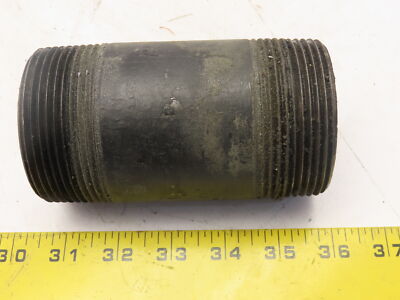 Lot of Two 2-1/2''x6-1/2'' SCH 40 Black Steel Pipe Nipple 2-1/2''NPT