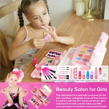 Kids Makeup Kit for Girl - Kids Makeup Kit Toys for Girls,Play Real Makeup Gi...