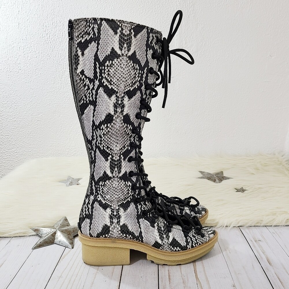 3.1 Phillip Lim Mallory Python Print Leather Tall… - image 5