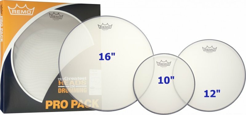 Remo Silentstroke Rock Fusion Mesh Drum Head Pack PP-2262-SN