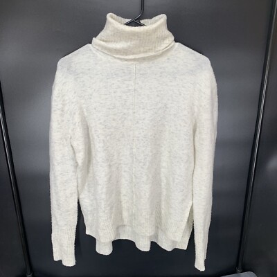 Athleta Merino Wool Turtleneck Womens Size XS Soft Transit Sweater Slit Waist. G