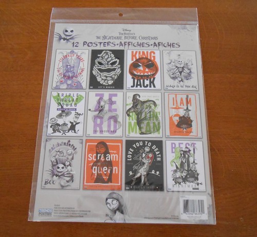 Disney Tim Burton's The Nightmare Before Christmas Set of 12 Posters 11" x 8.5" - Picture 3 of 4