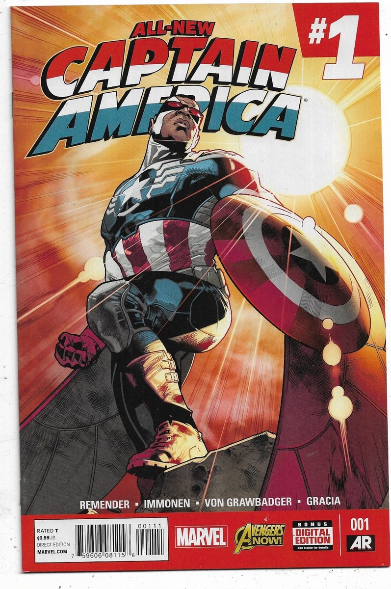 All New Captain America #1 Marvel Comic Book 2015 Sam Wilson