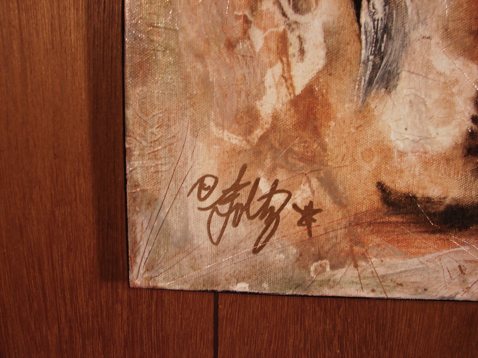 Modernist ABSTRACT PAINTING Expressionist MODERN Art WOODY PLACES by FOLTZ 