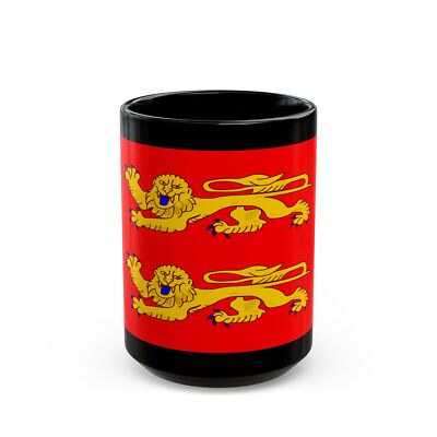 Flag of Lower Normandy France - Black Coffee Mug
