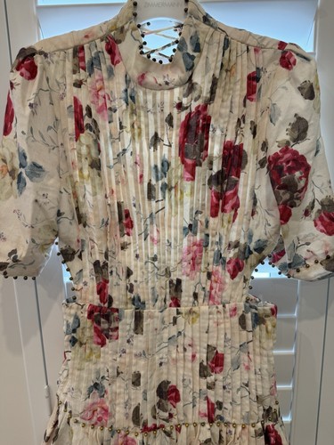 RARE Zimmerman Runway Mischief Corset Laced Mini Dress Size 3 - Picture 9 of 13