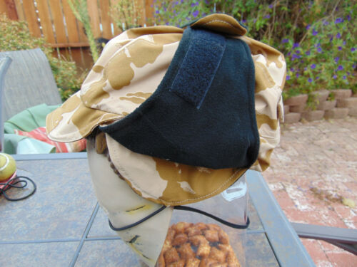 British Desert Camo Waterproof Winter Cap,Euro Size 54-56 - U.S. 6 3/4-7, NOS - Picture 5 of 5