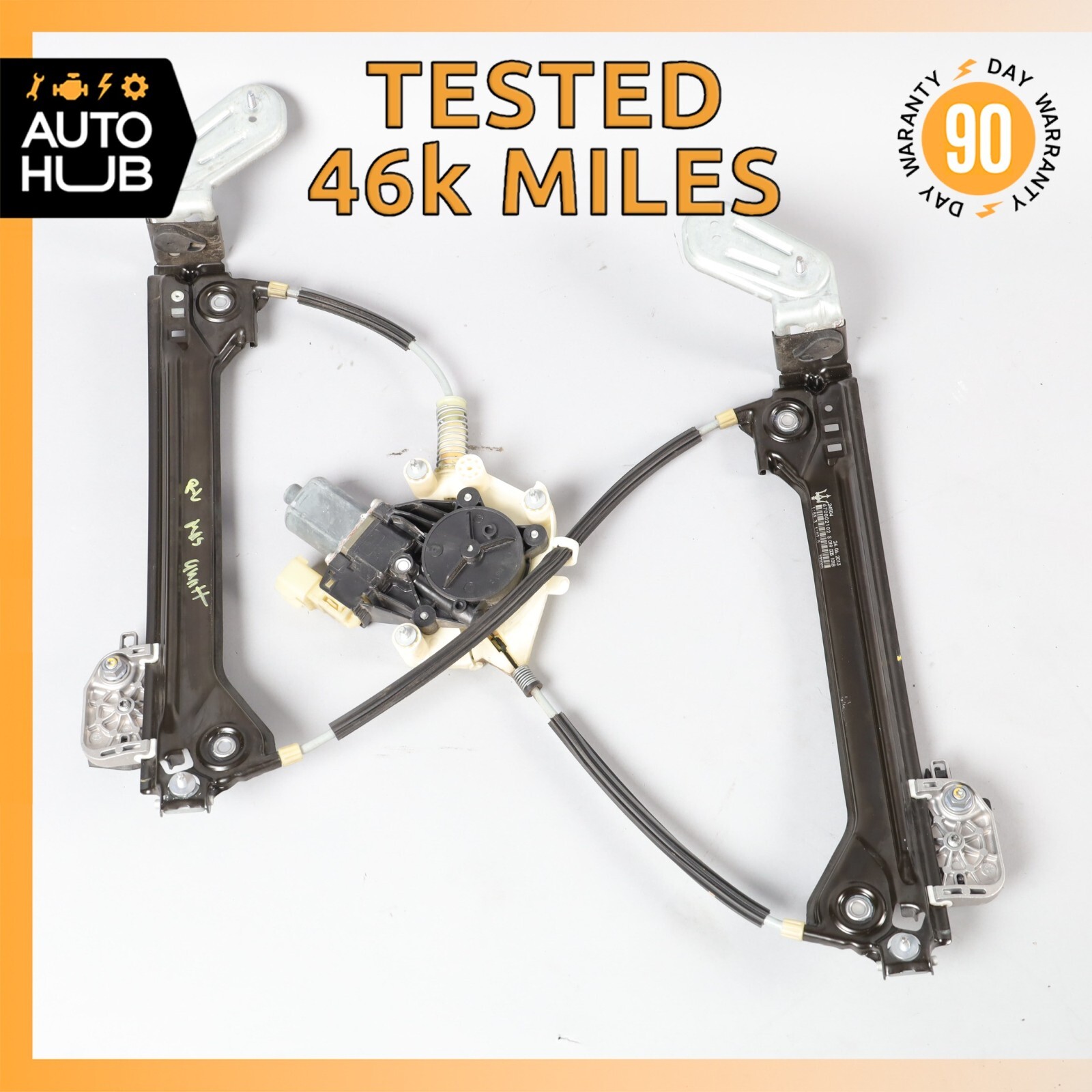 14-22 Maserati Quattroporte M156 Rear Left Side Window Regulator Motor OEM 46k