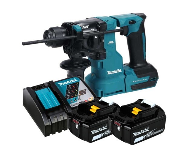 Makita DHR183 BL 2x3.0Ah 18V Sleeve Chuck 1100Rpm 5000Bpm