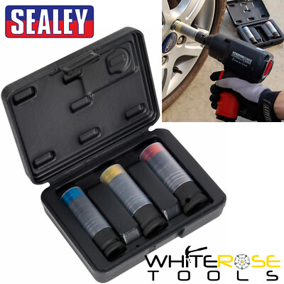 Sealey Premier Impact Socket Set Alloy Wheel Ultra-Power 3pc 1/2'' Square Drive