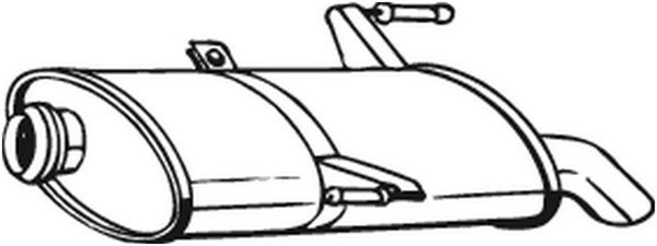 Bosal EndschalldäMpfer NachschalldäMpfer 190-501 FüR 206 SW 2E Peugeot Hdi 110-image