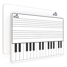 SCRIBBLEDO 11 x 14 Inch Keyboard Practice Dry Erase White Board Lapboard Dura...