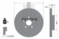 2X Bremsscheibe Vorderachse FüR Subaru Toyota Trezia Allion Ii Premio Urban