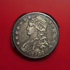 (1) Beautifully Toned Antique 1832 Capped Busy Half Dollar Xf-Extra Fine