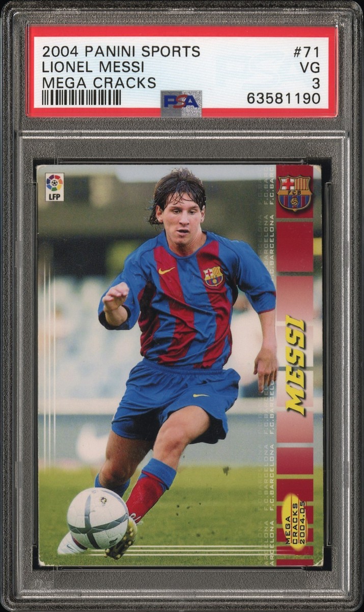 2004-05 Panini Megacracks MGK La Liga - Nueva Ficha Lionel Messi