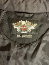 Harley-Davidson FXRG Mens Black Jacket liner Size XL Made in Indonesia