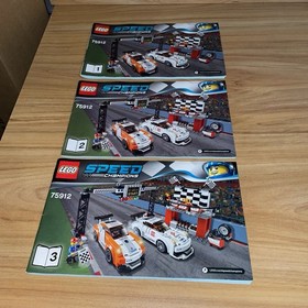 Lego Speed Champions Porsche 911 GT Finish Line Set 75912 *Missing 4 stickers*