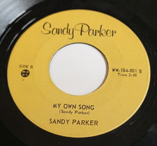 Sandy Parker - God Loves Little Children / My Own Song 45 RPM Record 7"
