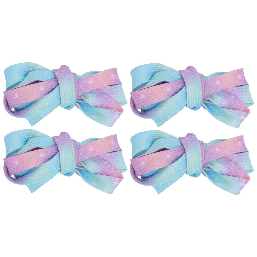 APL 2 paia lacci per scarpe trasparenti lacci colorati eleganti cinturino decorativo