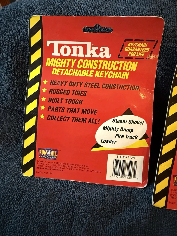 Tonka Mighty construction detachable keychains set of two - Image 4 of 4