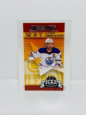 2024-25 Upper Deck Credentials CONNOR MCDAVID Retro Ticket Acetate Oilers #RT-MD