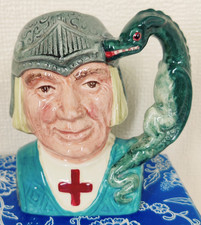 Royal Doulton Small Character Toby Jug St George & Dragon D6618 11cm tall