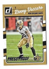 2016 DONRUSS NFL FOOTBALL #194 KENNY VACCARA BLUE PRESS PROOF PARALLEL,SAINTS
