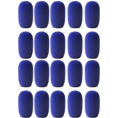 SupremeFit  Headset Mic ROYAL BLUE Foam Windscreens - SMALL - 20-PAK CLOSEOUT