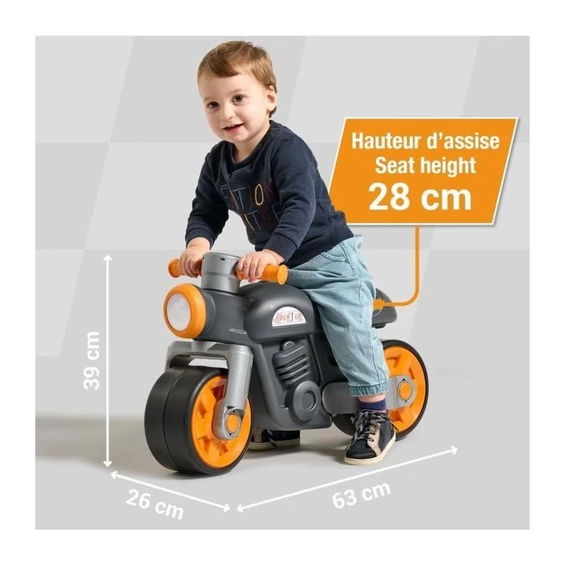 Draisienne Moto Premier - FALK - Avec roues silencieuses - Gris - 75% Plastique  - Photo 4/4