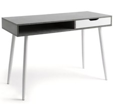 Habitat Concrete Style Office Desk - Grey