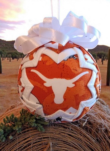 University of Texas Longhorns Handcrafted Fabric Ornament