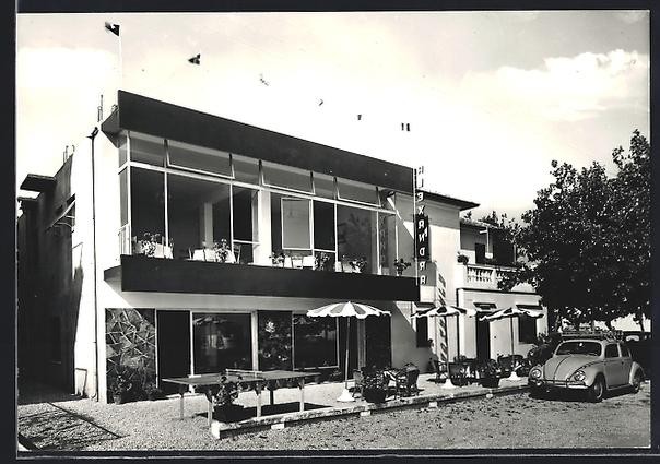 Misano Adriatico, Pensione Alexandra, cartolina 1961